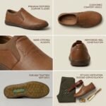 Clarks Men's Leather Slip-On Casual Loafers - Image 2